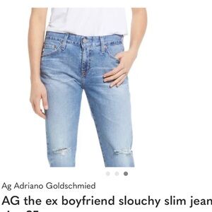 AG Adriano Goldschmied The Ex-Boyfriend Jeans in Light Blue size 29